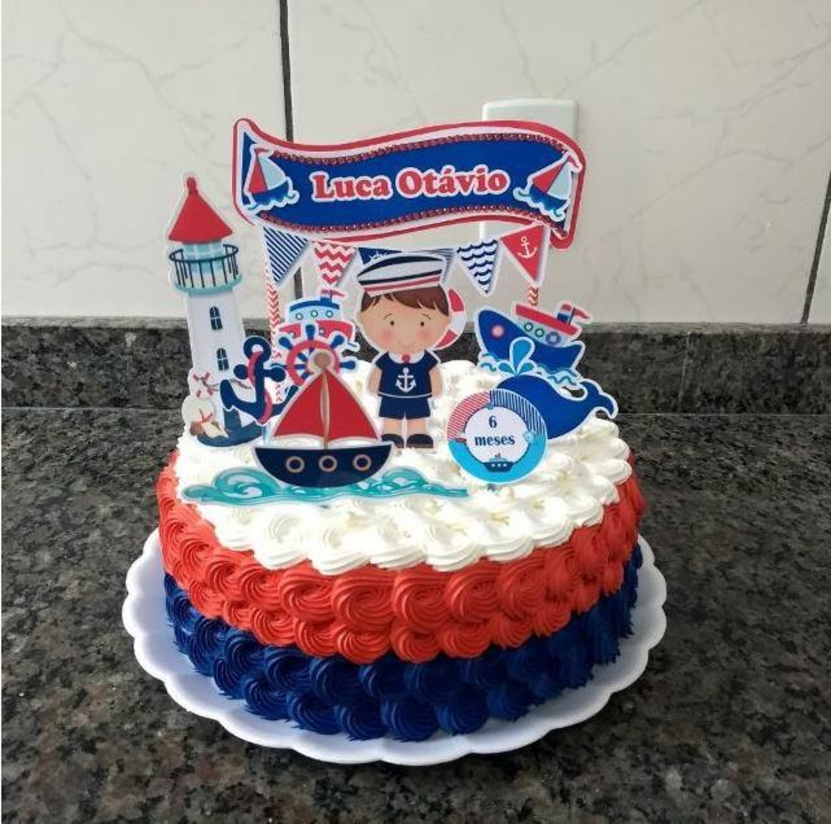 Arquivo topo de bolo marinheiro cute