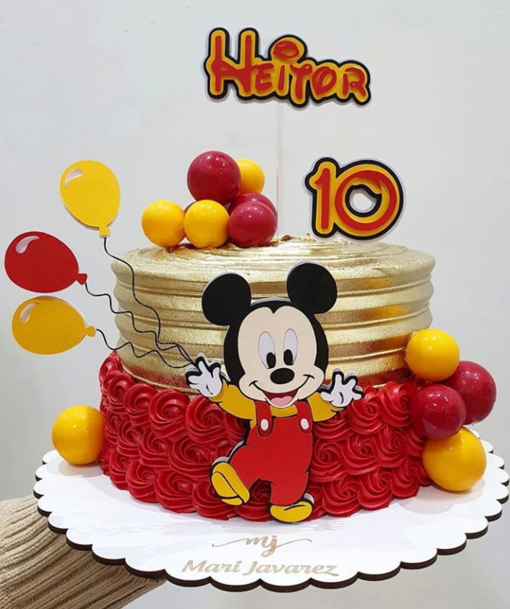 Arquivo Topo de Bolo Mickey Baby