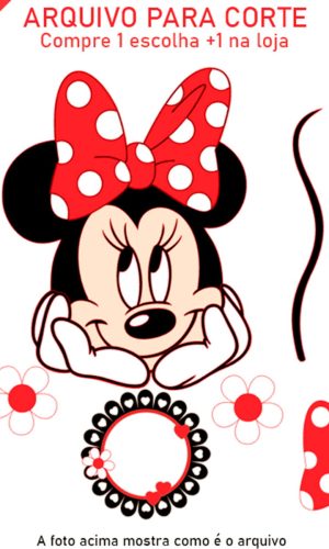 ARQUIVO Topo de bolo Minnie Mouse +1 arquivo da loja