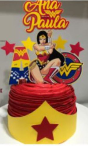 Arquivo Topo de Bolo - Mulher Maravilha
