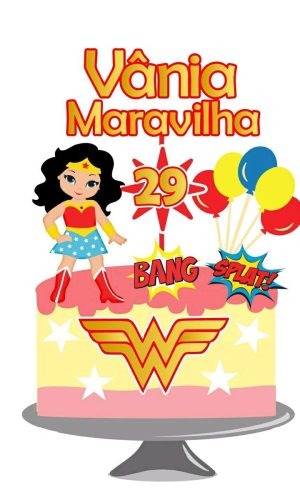 Arquivo topo de bolo mulher maravilha
