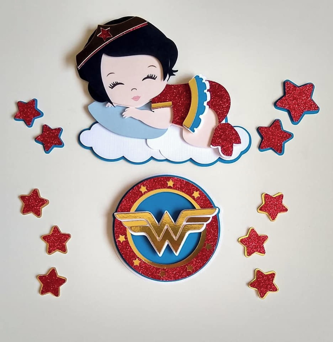 Arquivo Topo De Bolo - Mulher Maravilha Baby