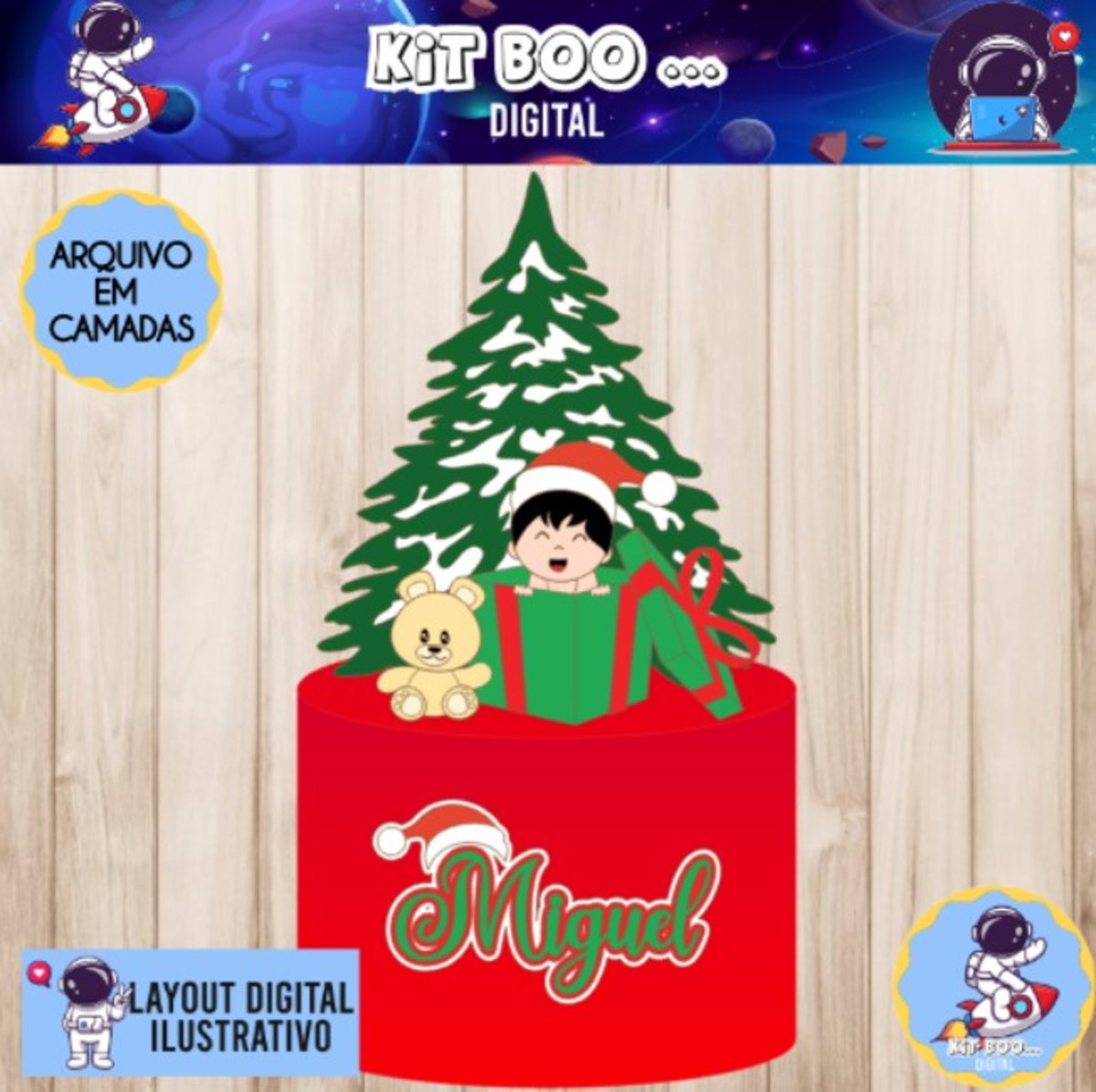 Arquivo Topo de Bolo - Natal Bebê Presente