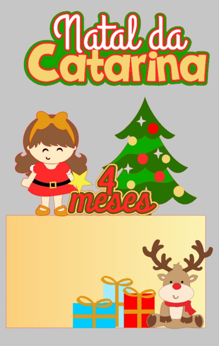 Arquivo topo de bolo natal menina