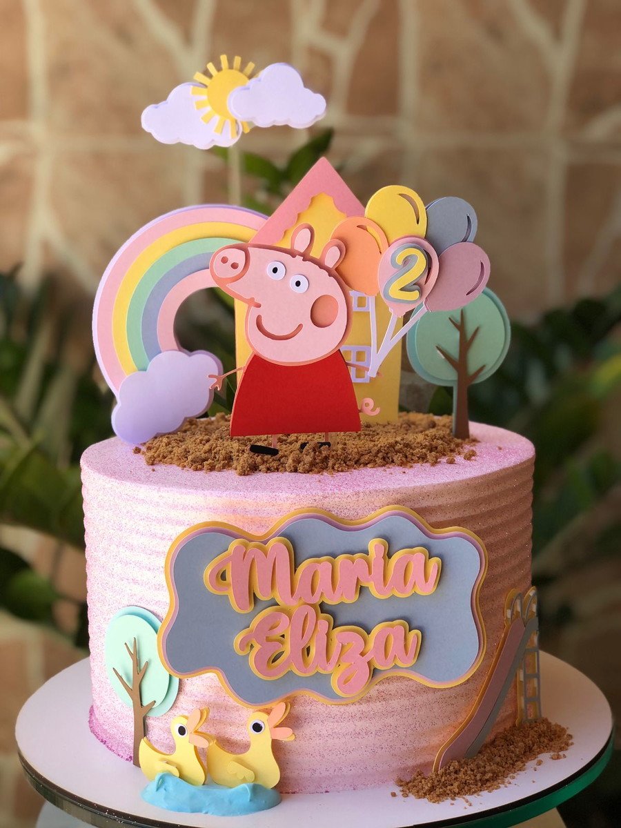 Arquivo Topo de Bolo Pepa Pig Candy Ganhe +3 Produtos