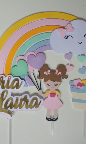Arquivo topo de bolo unicornio cute