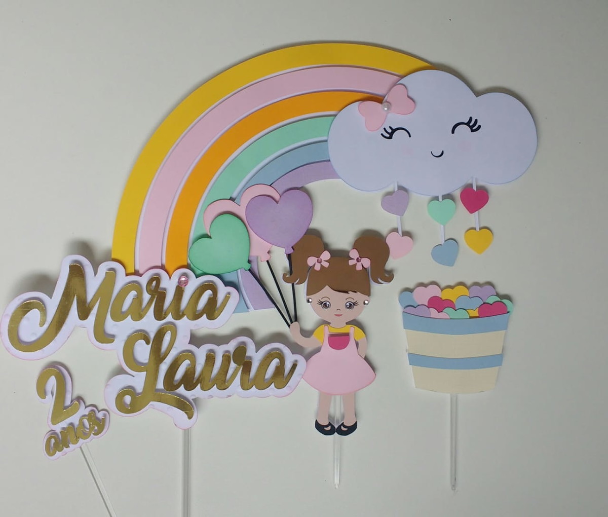Arquivo topo de bolo unicornio cute