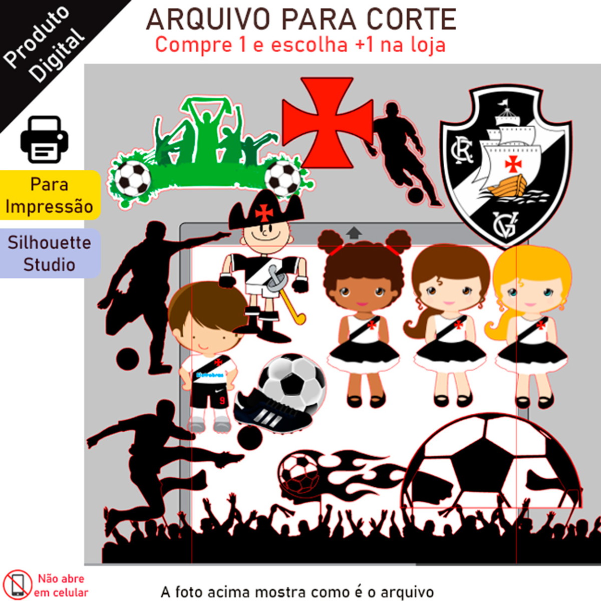 Arquivo Topo de bolo Vasco +1 tema da loja