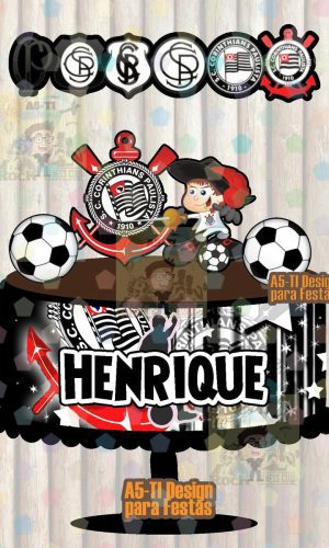 33-0017 Arquivo Topo de Bolo Futebol Paulista Studio