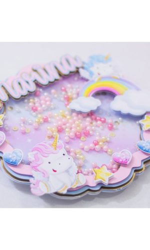 Arquivo topo para bolo unicornio cute