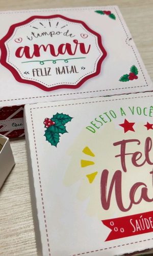 Arquivos de Corte Caixas para 6 Doces Tema Natal