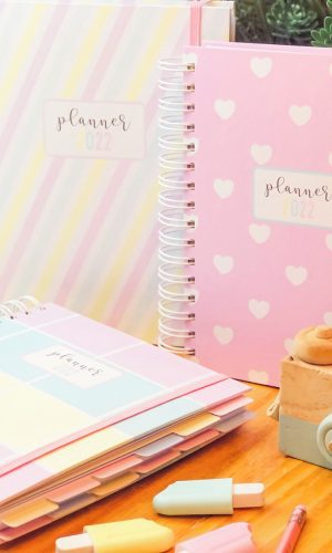 Arquivos digitais para capas e miolos de Planners 2022