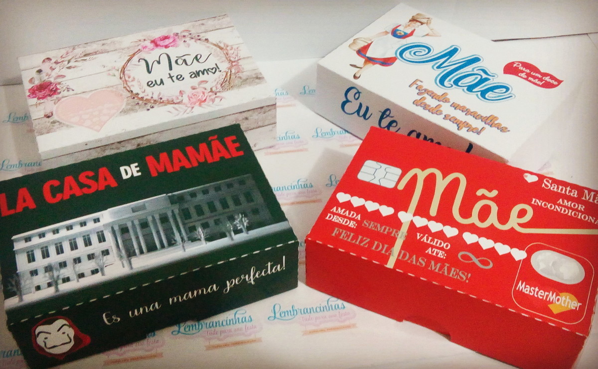 Arquivo de corte Caixas para 6 doces dia das Maes - Imagem 2