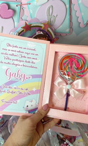 Arquivos de Corte Caixa Convite Casa Mágica da Gaby