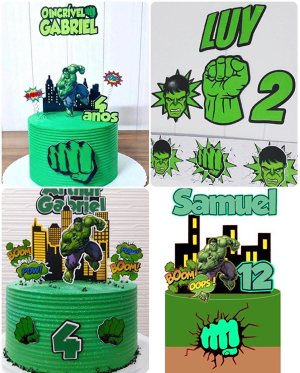 Arquivos De Corte Combo Topos Hulk
