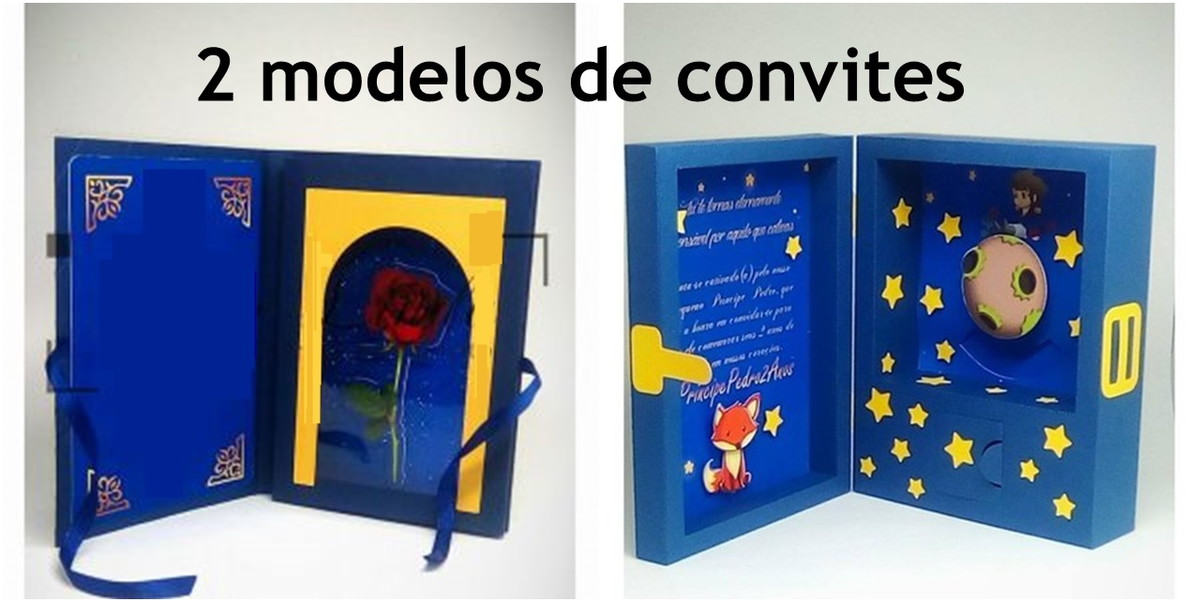 Arquivos de corte convite Pequeno Principe