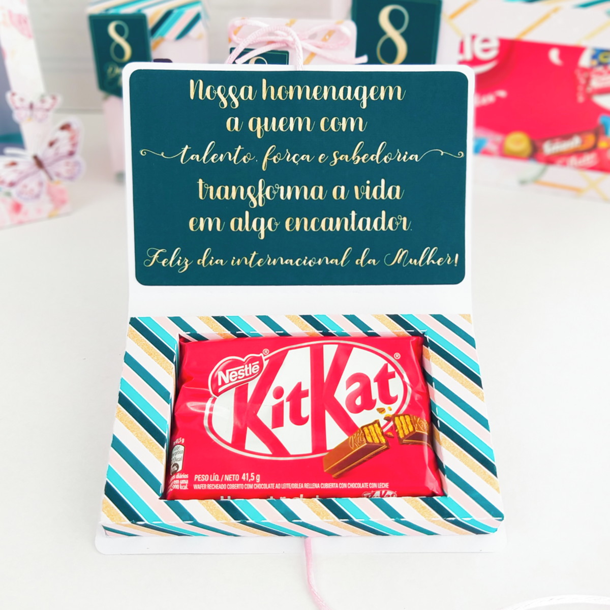 Arquivos de corte caixa kit kat dia das mulheres