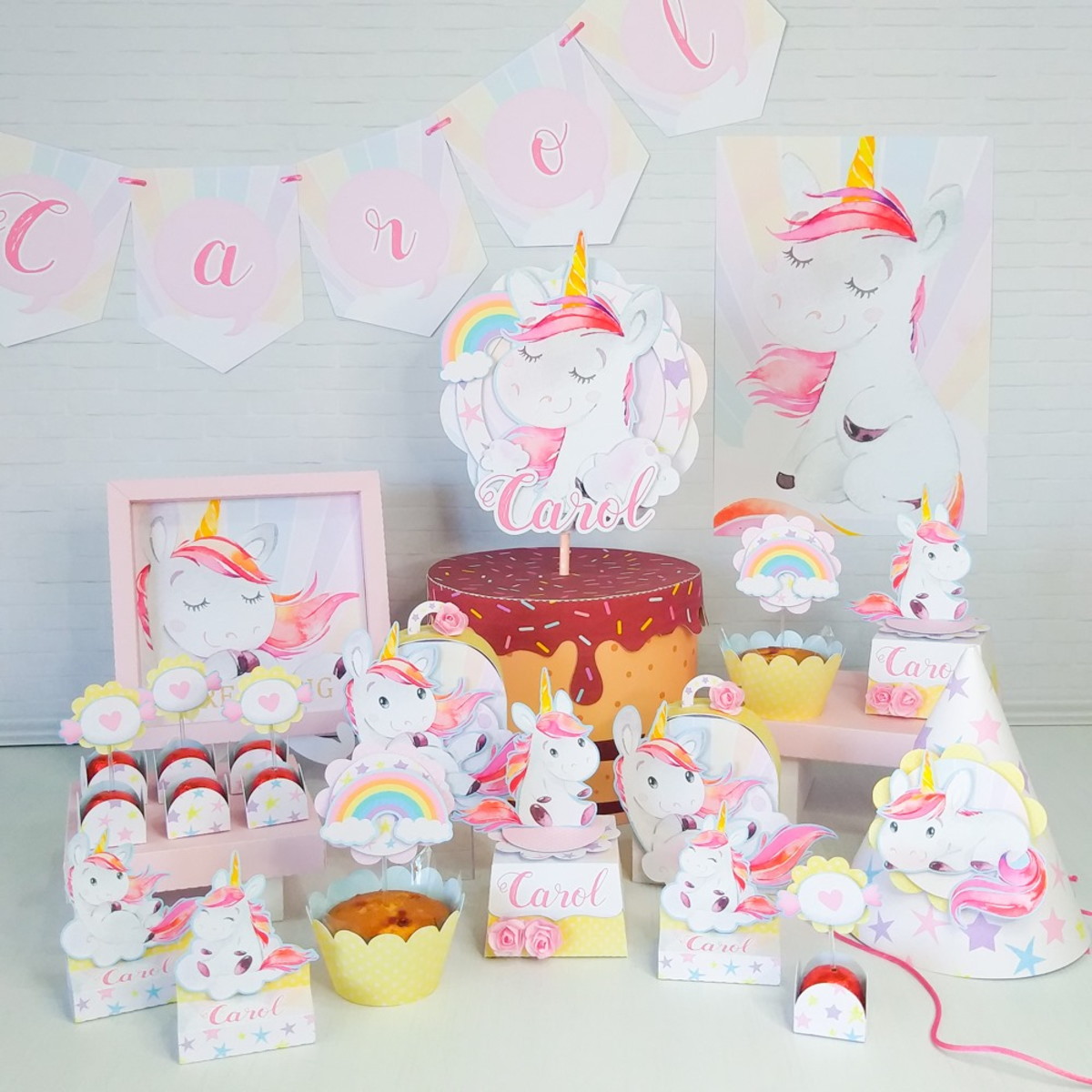 Arquivos de corte kit unicornio luxo