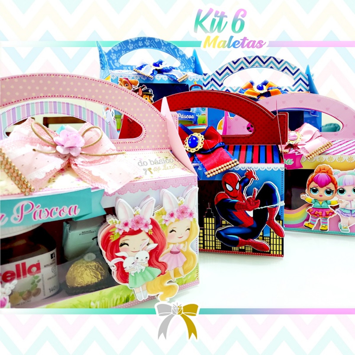 Arquivos de Corte Maletas Mini Confeiteiro