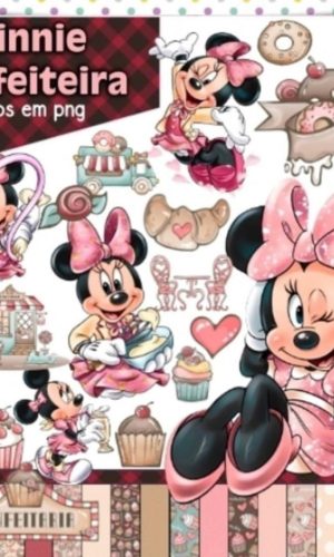 Kit Digital Minnie Confeiteira