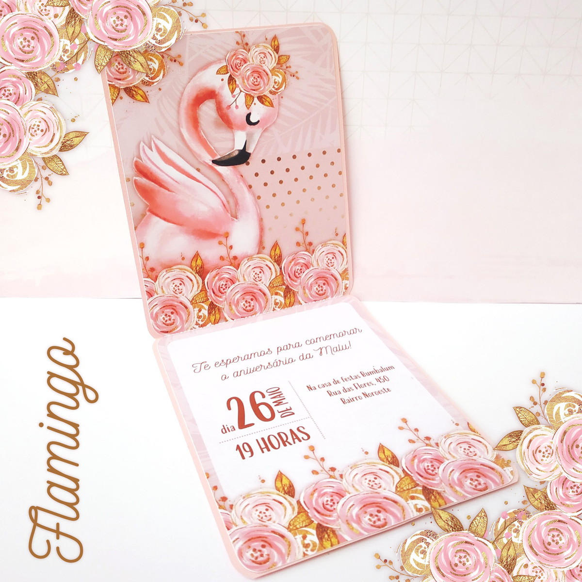 Arquivos de Corte Flamingo Luxo - Imagem 5