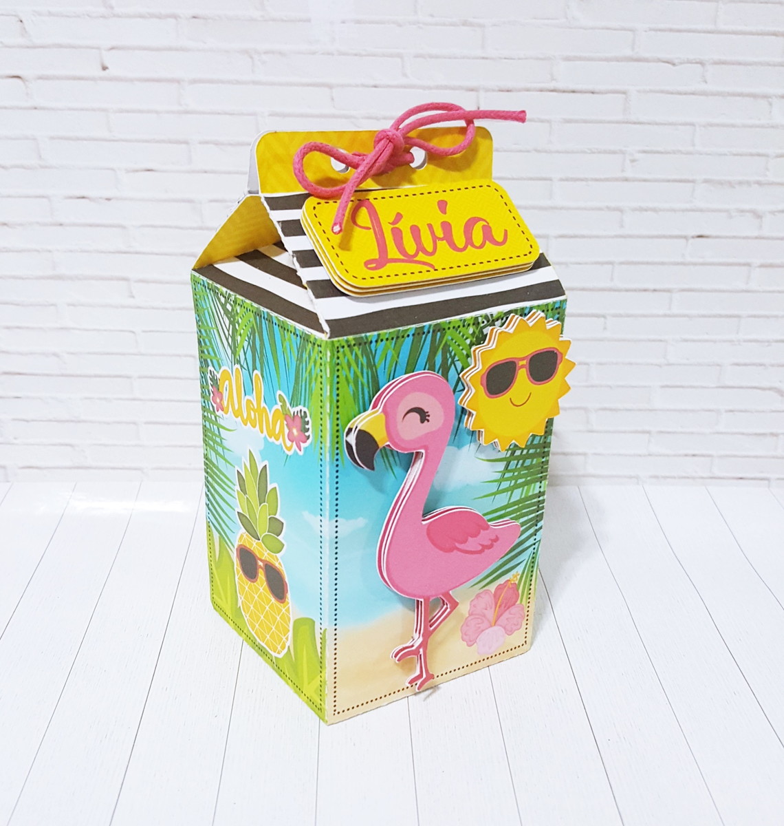 Arquivo de Corte Flamingo Tropical 02 - Imagem 2