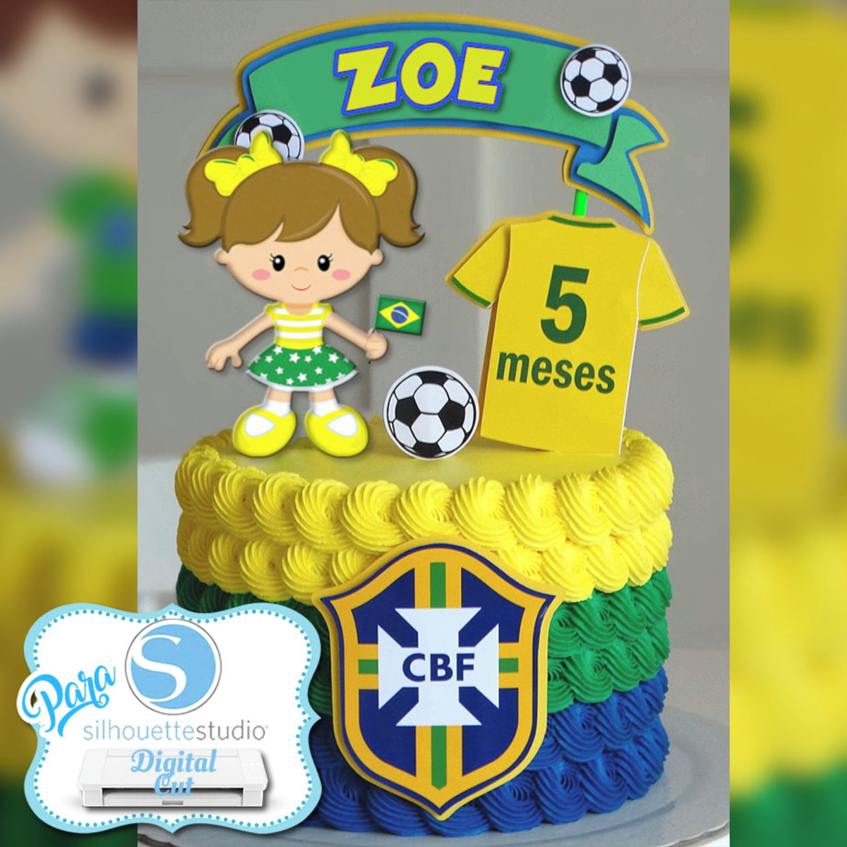 Arquivos de Corte/topo Brasil Futebol Menina