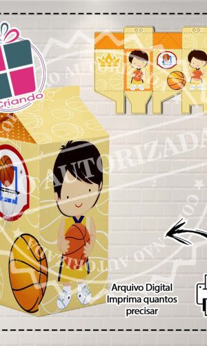 CAIXA MILK LAKERS CUTE - ARQUIVO DIGITAL