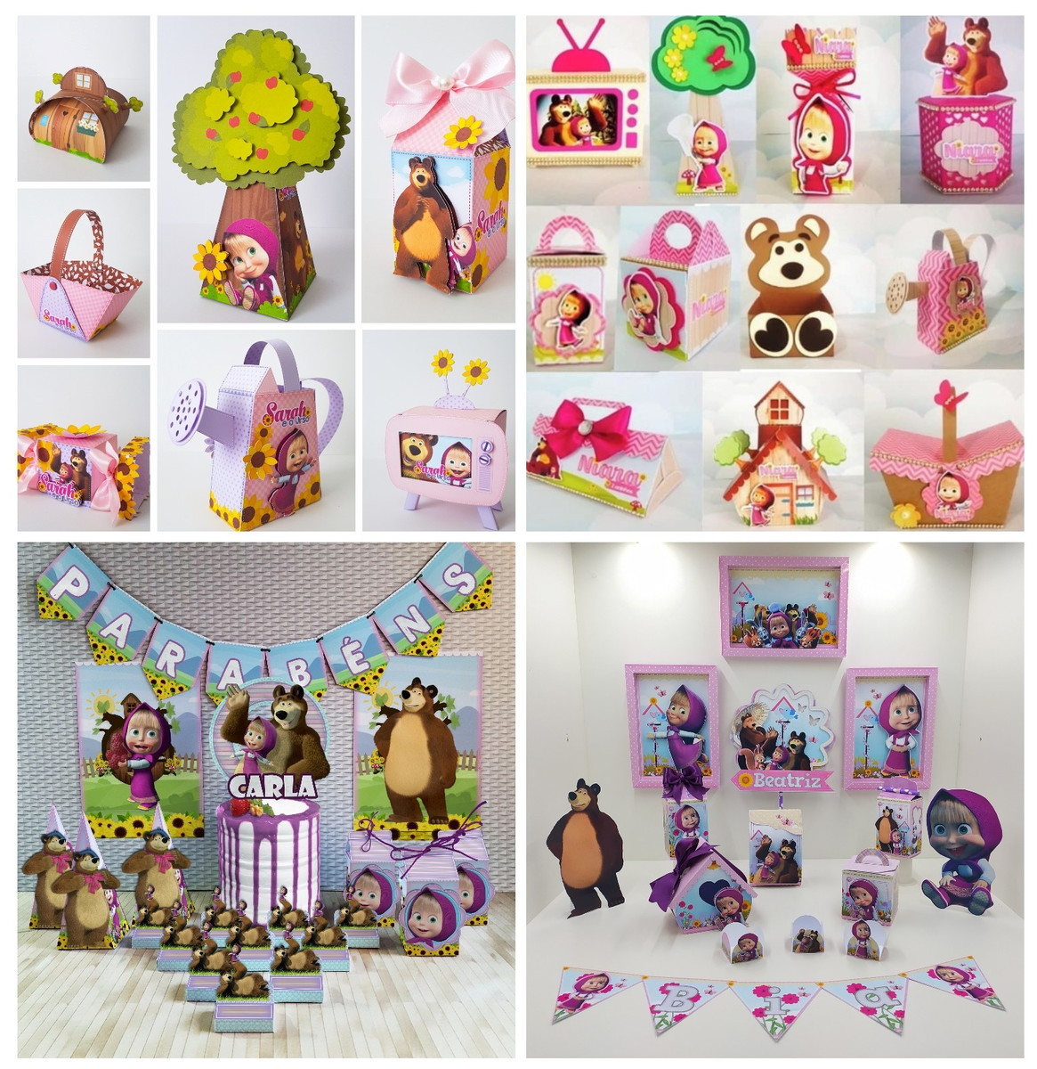 Combo Arquivos De Corte Masha E O Urso 5021