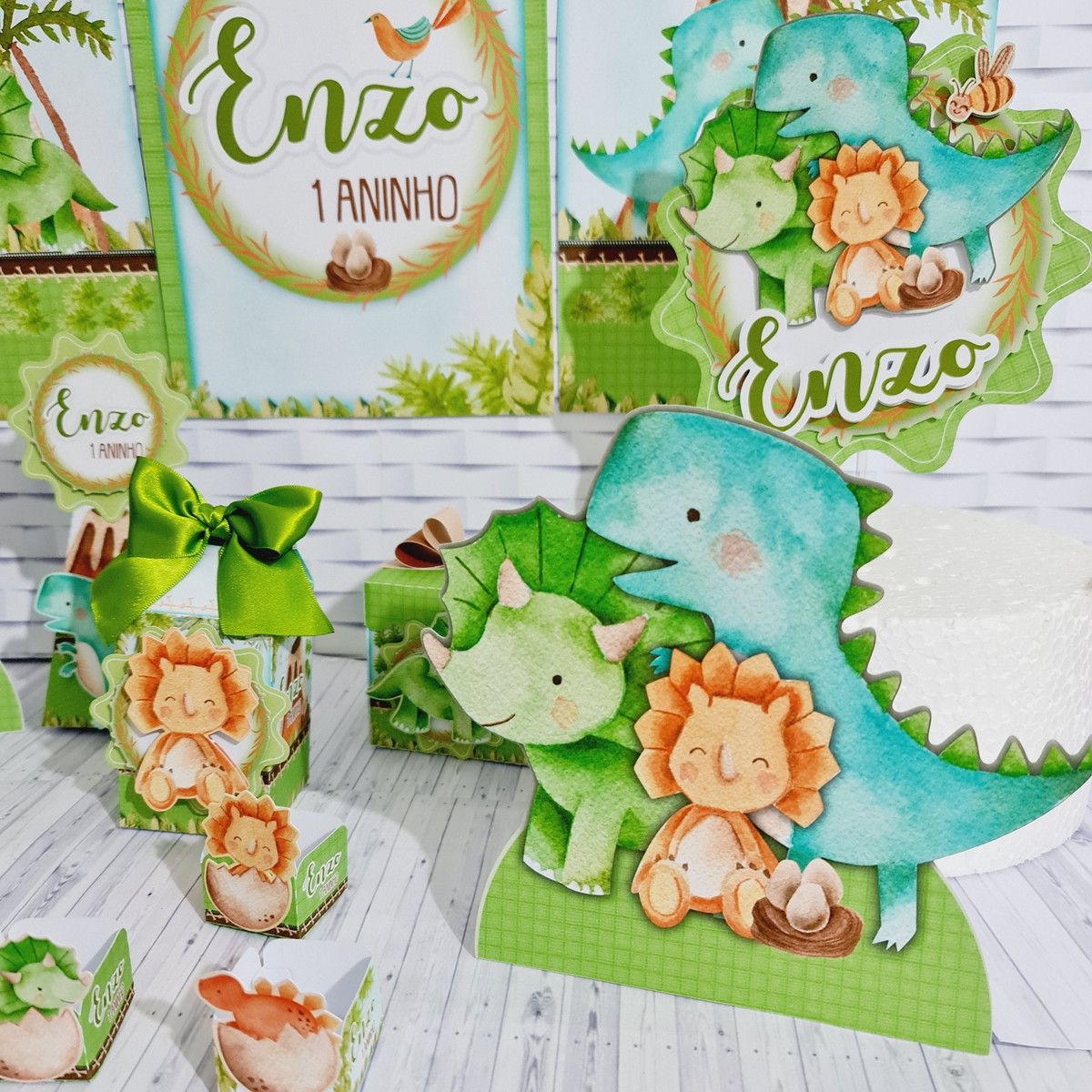 Dinossauro Cute - Arquivos Corte Studio e pdf 2512 - Imagem 2