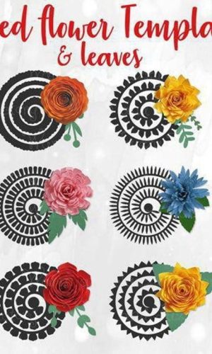 Flores Espiral Arquivo de Corte