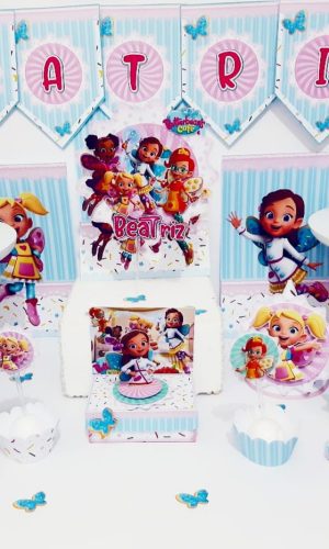 Kit c/ 5 arquivos de corte 884-KIT FESTA BUTTERBEAN'S CAFÉ