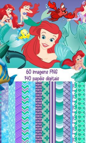 Kit Digital a Pequena Sereia #812#