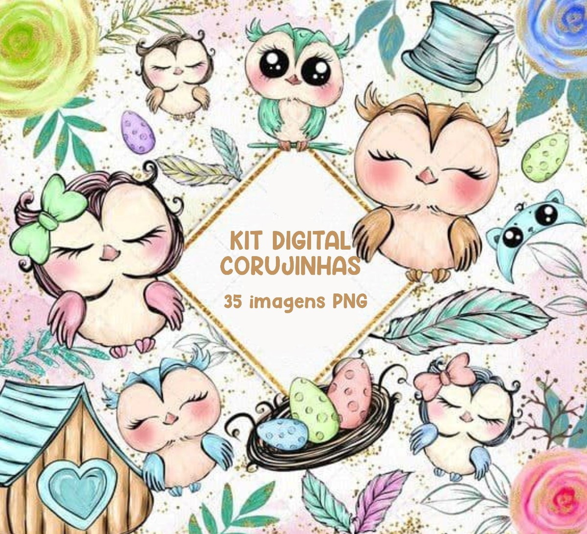 Kit Digital Corujinhas #794#