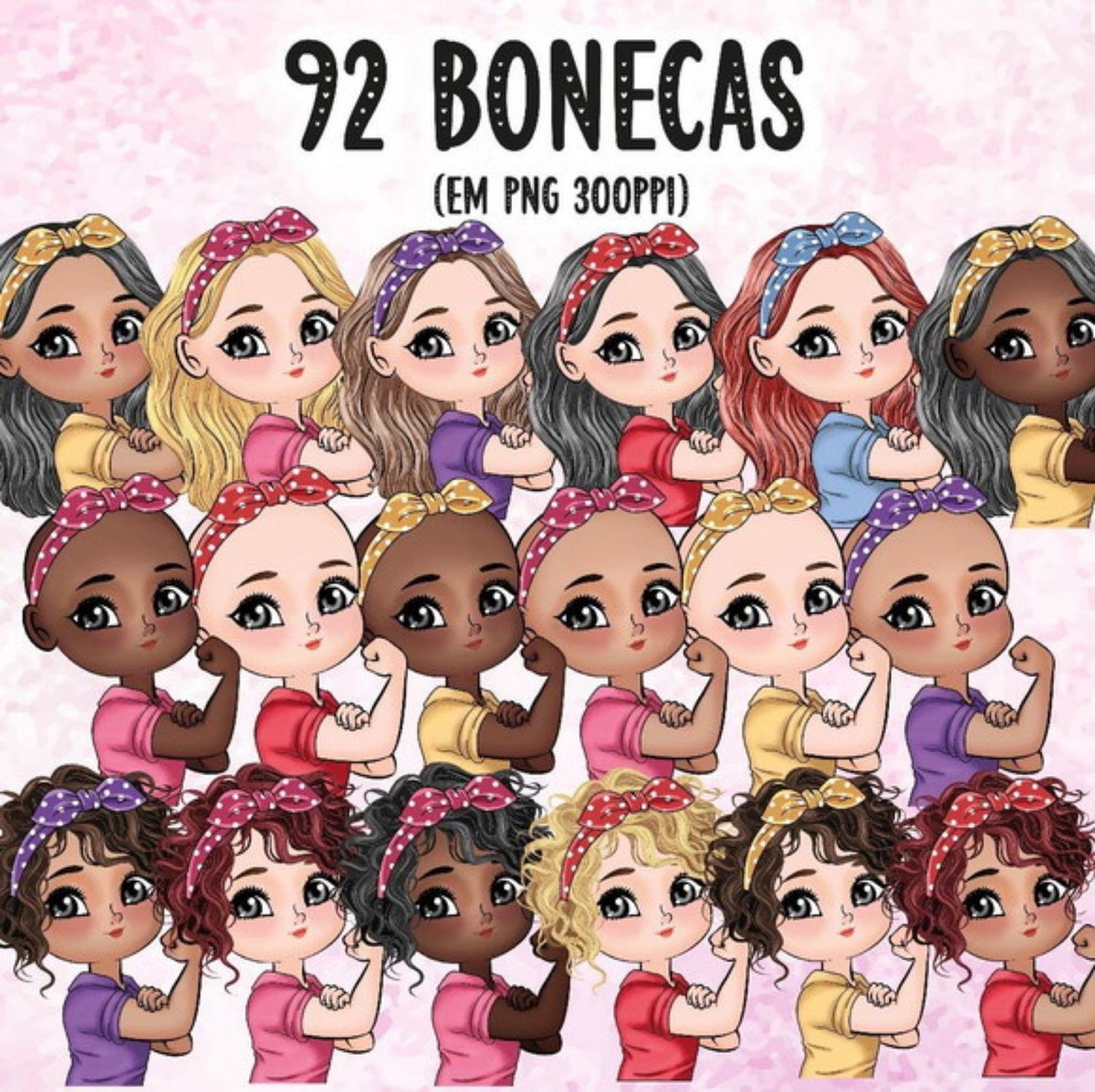 kit Digital Dia da Mulher PNG- Scrapbook