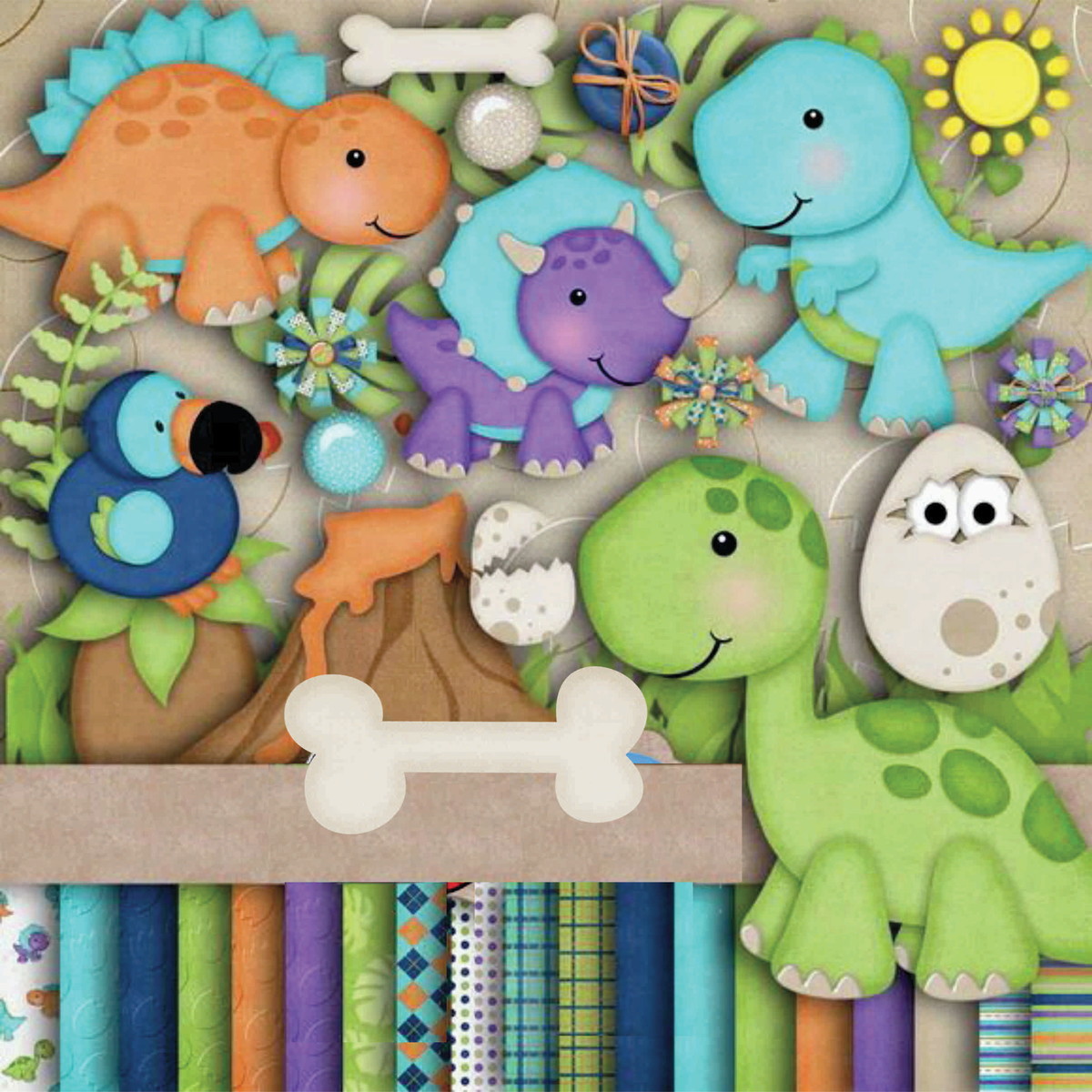 Kit Digital Dinos 61