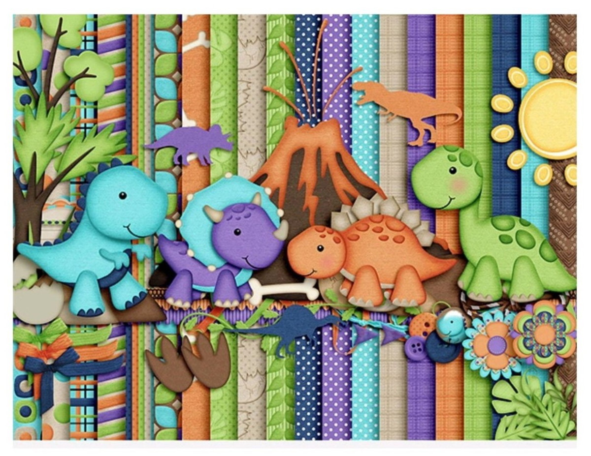 Kit Digital Dinos 72