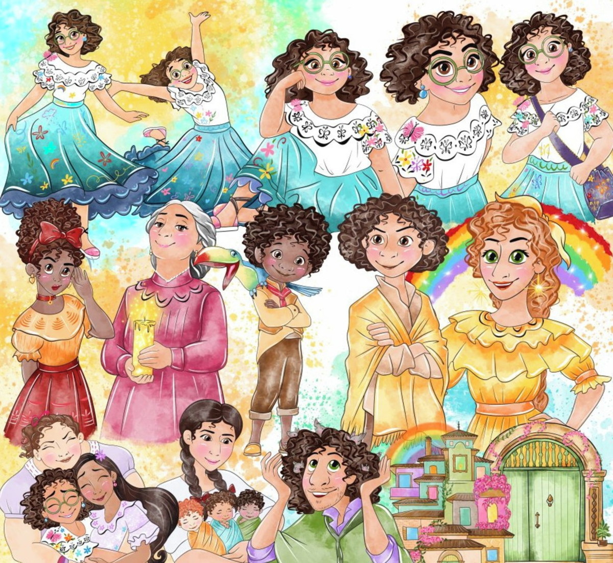 Kit Digital Encanto Aquarela 1512