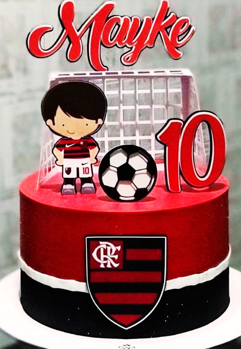 Topos de Bolo Flamengo - Imagem 2