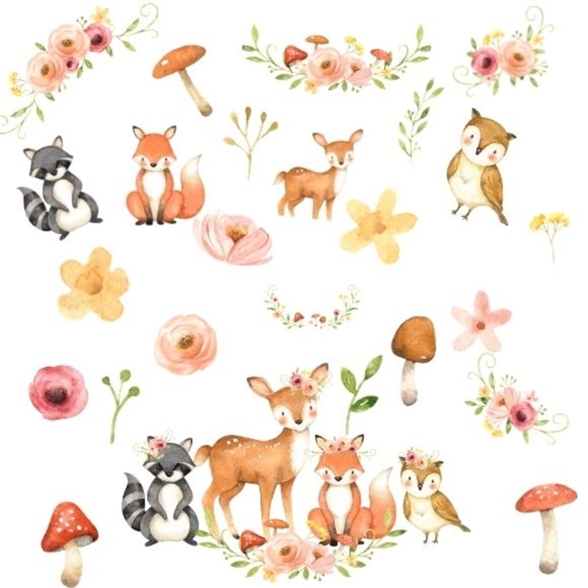 Kit Digital Floresta Aquarela #633#