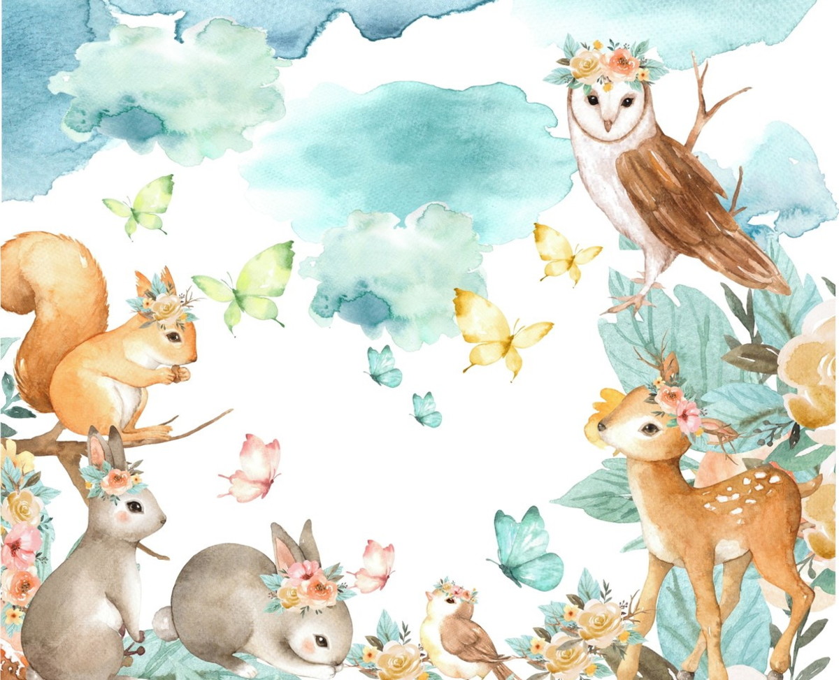 Kit Digital Floresta Aquarela 864