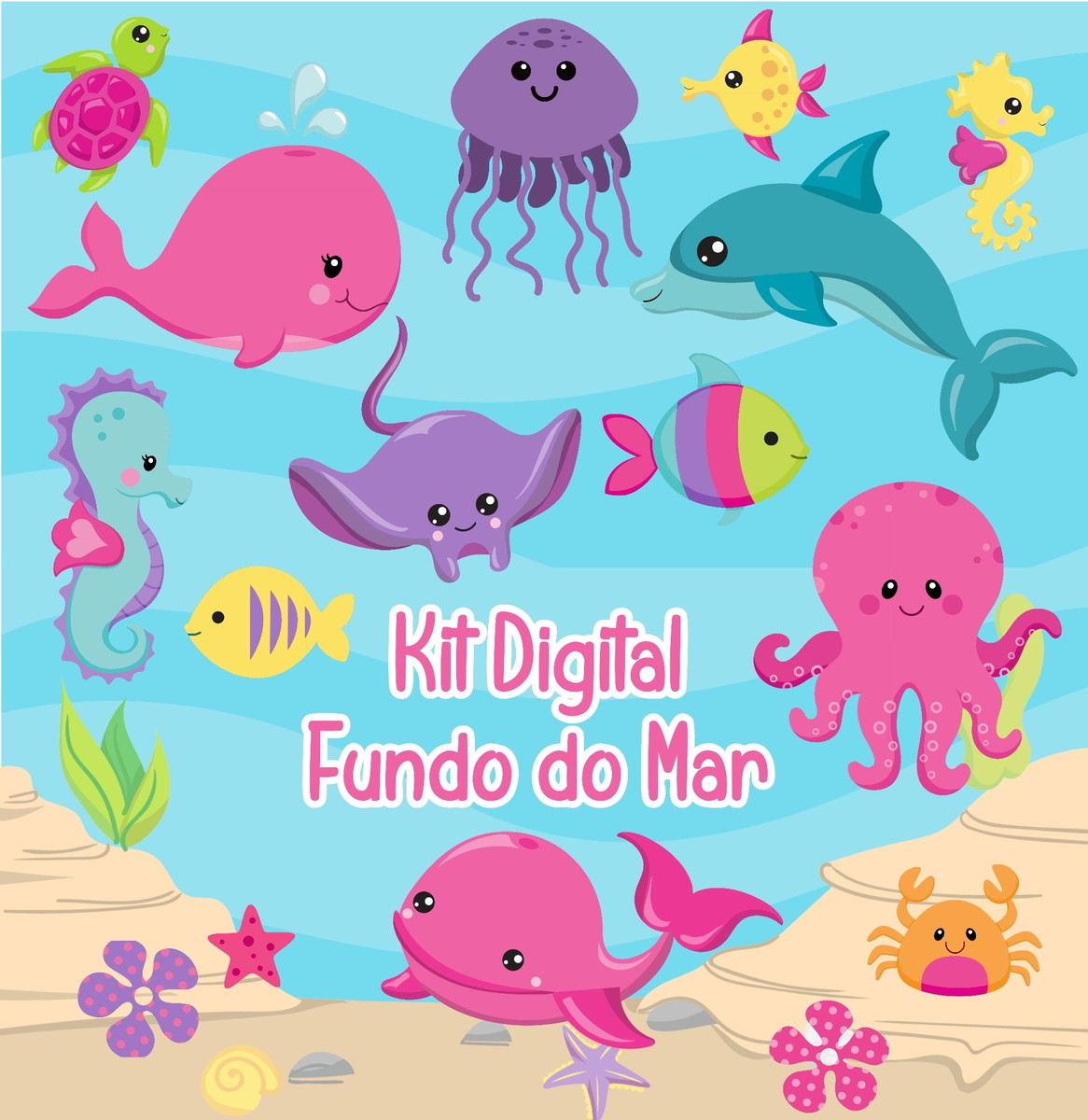 Kit Digital Fundo do Mar 1032