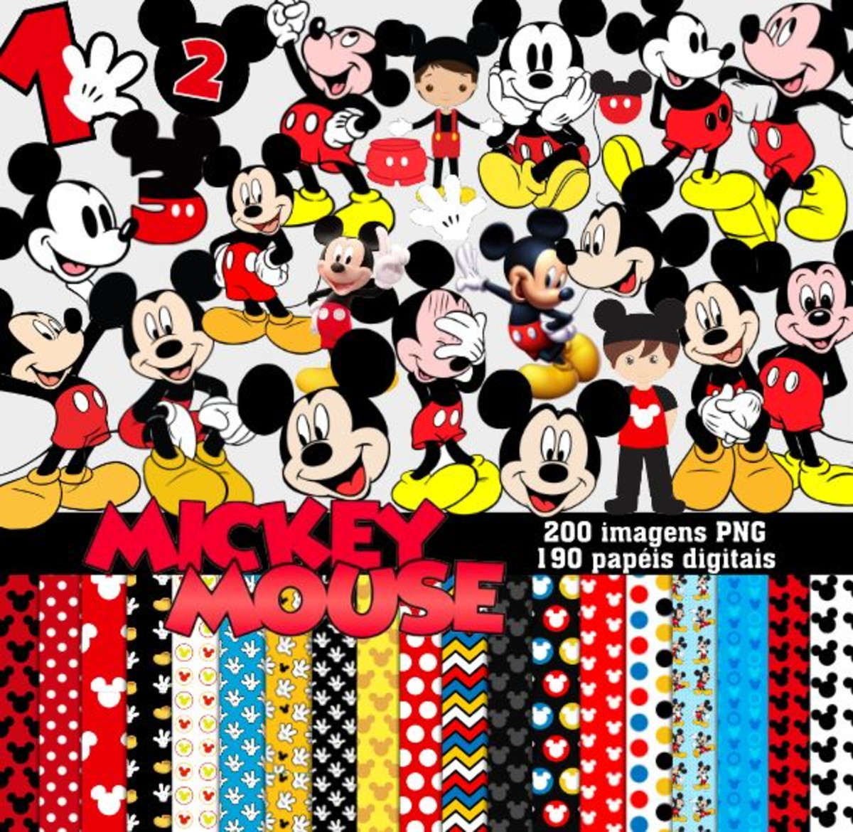 Kit Digital Mickey #1299#