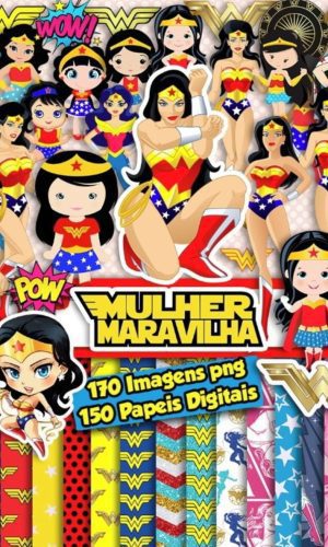 Kit Digital Mulher Maravilha #353#
