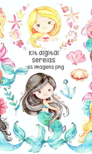 Kit Digital Sereias 638