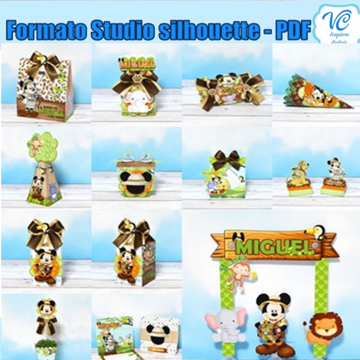 M 548 - Arquivo de corte Mickey Safari -3- STUDIO- PDF