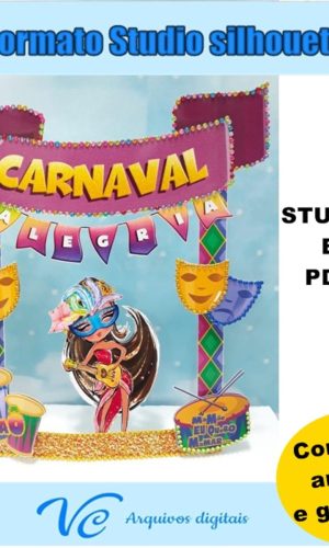 M151- Arquivo de corte Topo Bolo Carnaval Passista Sambista