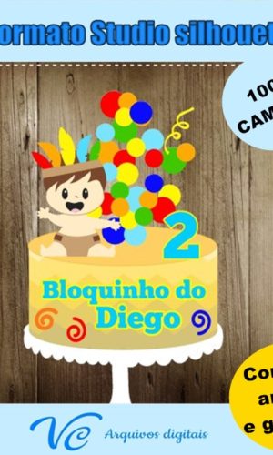 M172- Arquivo de corte Topo Bolo Carnaval bebês 03