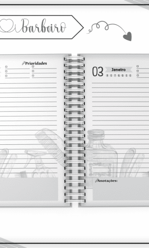 M401- Arquivo Digital -Agenda Permanente Barbeiro -A5