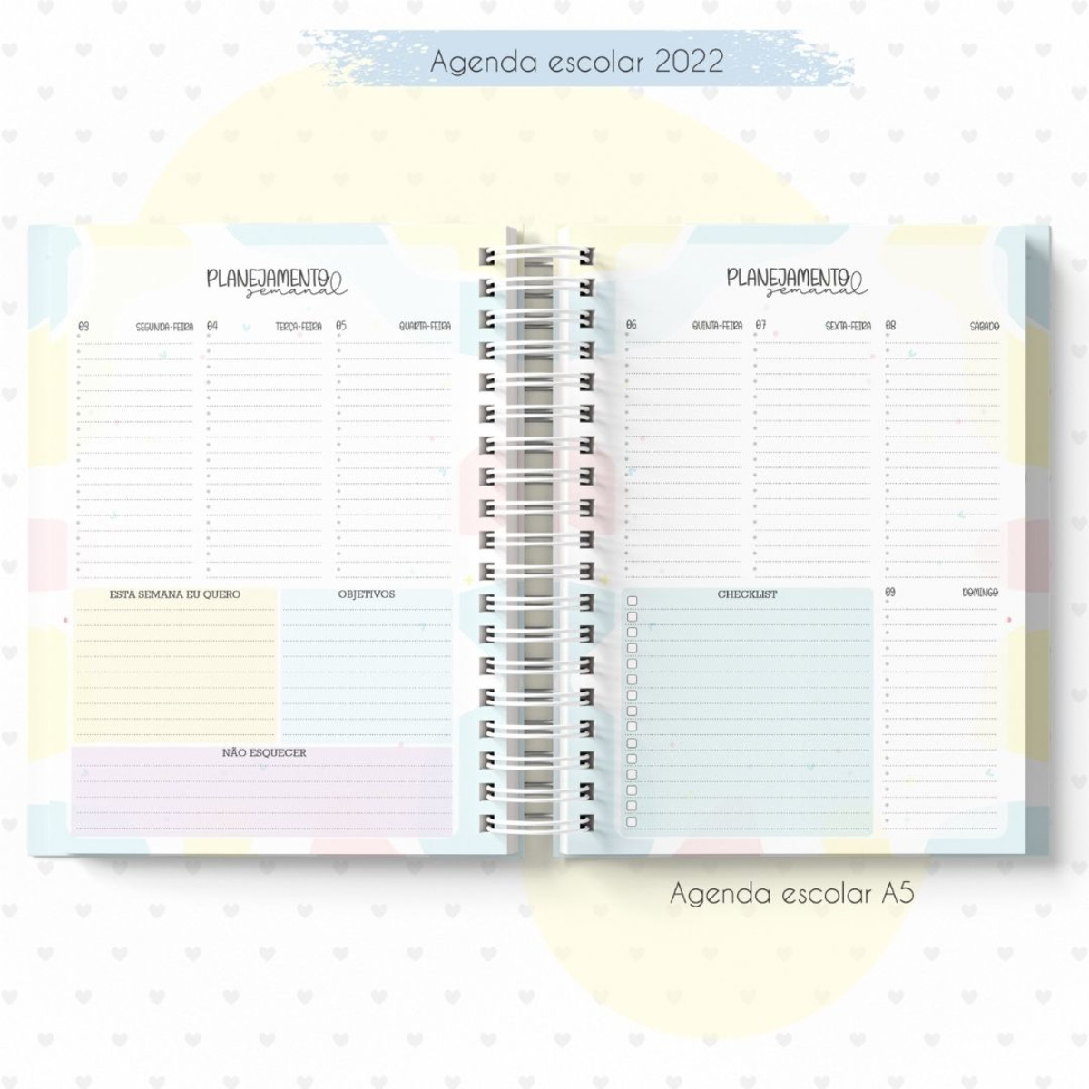M409- ARQUIVOS PRIMEIRO PLANNER AGENDA ESCOLAR 2022 E PERMAN - Imagem 2